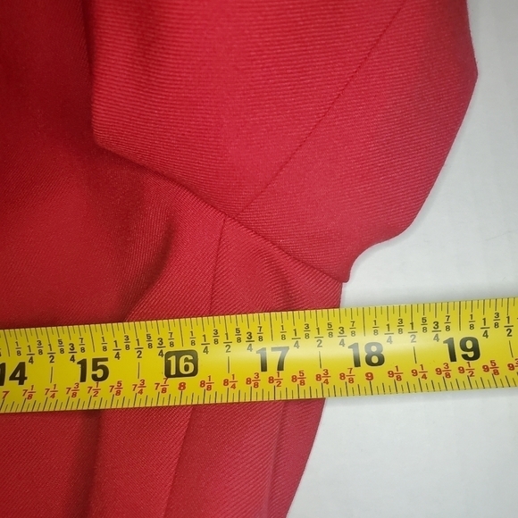 Anne Klein Red Blazer Jacket Sz 6 - Picture 8 of 9